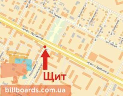 Билборд  в Никополе Трубников пр., 27 схема