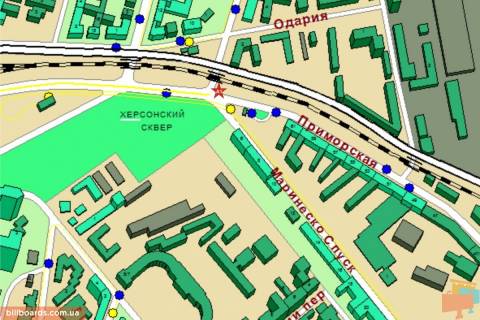 Prismatron, Prism A in Odessa Primorskaa st. / Cernomorskogo Kazacestva st. - 132586 scheme