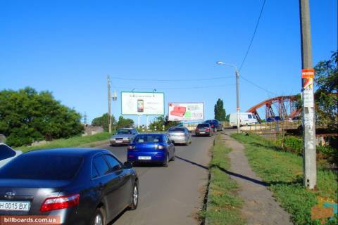 Білборд, Бігборд (Борд)  A у Одесі Поездная ул., 4 / Горбатый мост Фото 1
