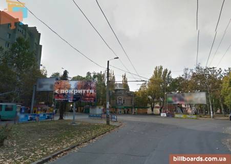 Билборд A в Одессе Адміральський пр. - Суднобудівна вул., роздільник, з центру фото 1