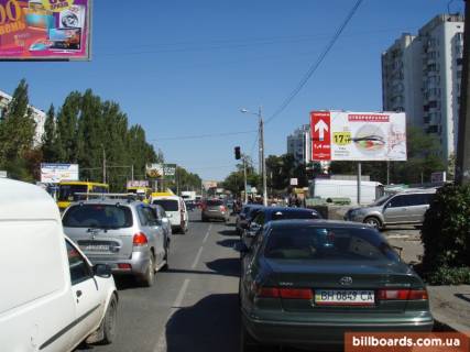 Билборд A в Одессе Князя Володимира Великого просп.(Добровольського просп.). - Владислава Бувалкіна вул. (Генерала Бочарова)., біля Північного ринку фото 1