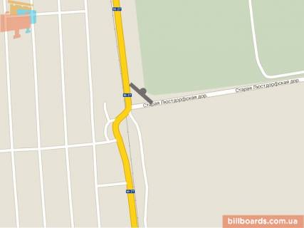 Билборд A в Одессе Трасса Одесса-Черноморск, ж/д переезд, с. Таирово схема