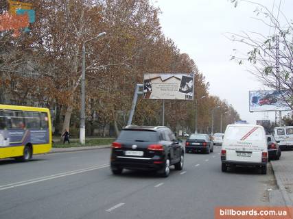 Билборд B в Одессе Вадатурського Олексія вул. (Маршала Малиновського)., 1 - Хвойний пров., зі сторони Адміральського пр. фото 1