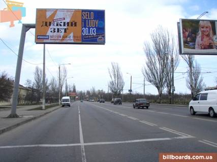 Билборд B в Одессе Миколаївська дорога - Векслера пров., з центру фото 1