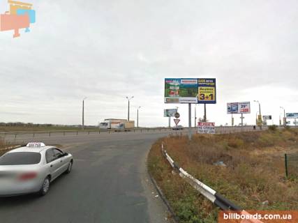 Билборд A в Одессе Овідіопольська дорога, міст, біля АЗС "Socar" фото 1