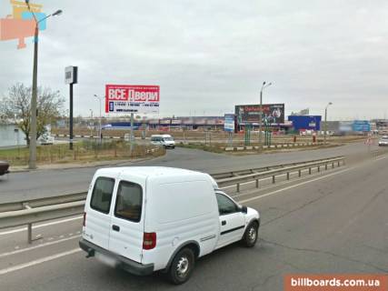 Билборд B в Одессе Овідіопольська дорога, міст, біля АЗС "Socar" фото 1
