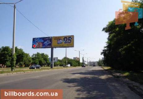 Білборд, Бігборд (Борд)   у Одесі Южная дорога, 55 / Палия ул. (бывш. Днепропетровская дорога), возле АЗС "Amic", рынка "Крыжановский", разделитель, из центра Фото 1