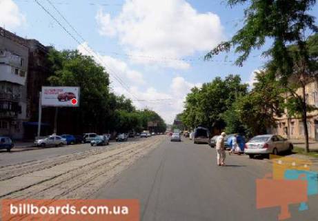 Білборд, Бігборд (Борд)   у Одесі Прохоровская ул., 43, возле супермаркета "Таврия В", из центра (флажок) Фото 1
