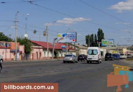 Билборд  в Одессе Николаевская дорога, 185 / 7-я Пересыпская ул., из центра (флажок) фото 1
