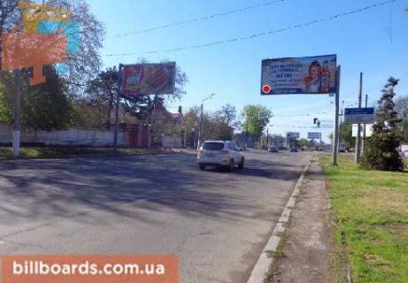 Билборд  в Одессе Люстдорфская дорога, 1 / Косовская ул., из центра (флажок) фото 1