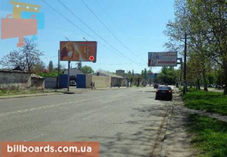 Билборд  в Одессе Малиновского ул., 12 / Хвойный пер., в сторону Адмиральского пр. фото 1