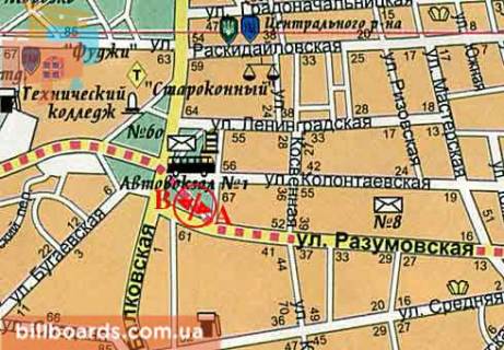 Призматрон, Призма A у Одесі, 3x6  Розумовська вул., 61 - 479500 схема