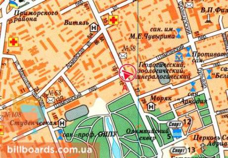Scrolller, Scroll  in Odessa Sevcenko av., 23 / Sampanskij per. - 80072 scheme