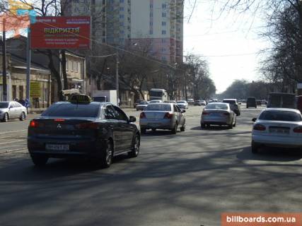 Білборд, Бігборд (Борд)  B у Одесі Прохоровская вул., 27, біля автотюнінгу, з центру (прапорець) Фото 1