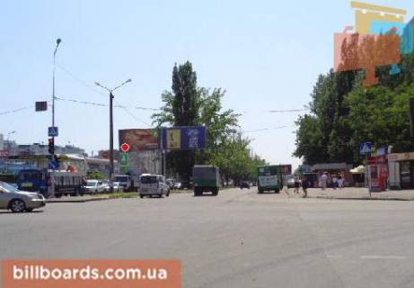 Білборд, Бігборд (Борд)   у Одесі Палия ул. (бывш. Днепропетровская дорога), 96 / Заболотного ул., возле супермаркета "Таврия В", АЗС "ОККО", разделитель, в центр Фото 1