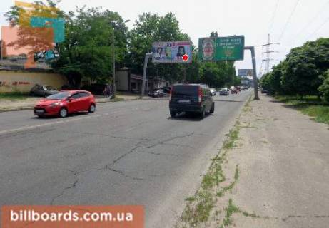 Билборд  в Одессе Краснова ул. / Швыгина ул., 3A, из центра (флажок) фото 1