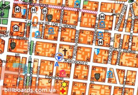Scrolller, Scroll  in Odessa Ekaterininskaa st., 35 / Zukovskogo st. - 80155 scheme