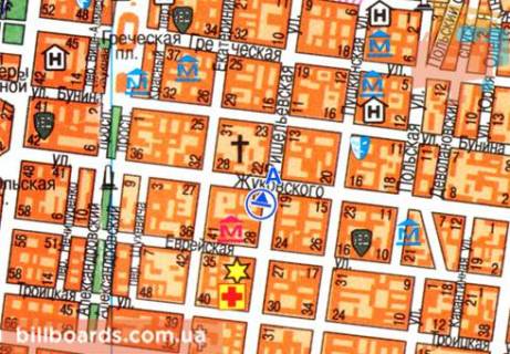 Scrolller, Scroll  in Odessa Risel'evskaa st., 26, v storonu Evrejskoj st. - 80192 scheme