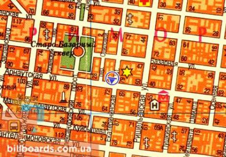 Скроллер  в Одессе Екатерининская ул., 70 / Б. Арнаутская ул. - 80256 схема