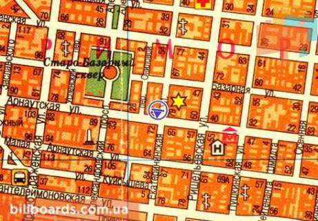 Скроллер  в Одессе Екатерининская ул., 70 / Б. Арнаутская ул. - 80257 схема