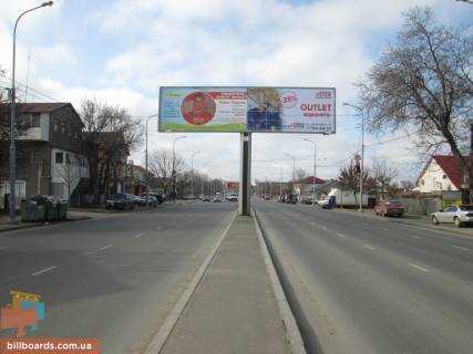 Билборд A в Одессе Ріхтера вул. (колиш. Щорса вул.) - Лисенка Миколи вул. (Корнюшина, 6-а Степова), правий, з міста фото 1