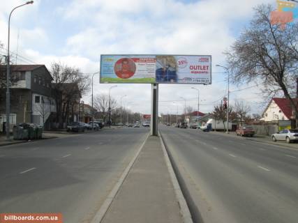 Билборд B в Одессе Ріхтера вул. (колиш. Щорса вул.) - Лисенка Миколи вул. (Корнюшина, 6-а Степова), лівий, з міста фото 1