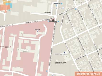 Билборд B в Одессе Віталія Нестеренка вул. (Академіка Воробйова). - Червонослобідська вул., в сторону Слобідської вул. схема