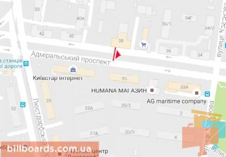 Ситилайт  в Одессе Адмиральский пр.,38 [31 А] схема