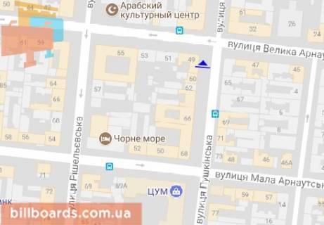 Скроллер  в Одессе Пушкинская ул. - Б. Арнаутская, ул. - 162787 схема