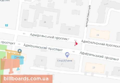 Ситилайт  в Одессе Адмиральский пр., 26 схема
