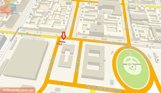 Скроллер A в Одессе Пантелеймонівська вул. - Рішельєвська вул., 73 - 173183 схема
