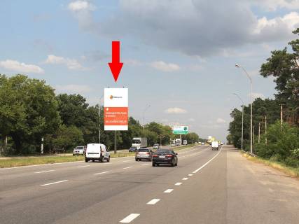 Билборд A в Киеве, 6x3  Броварський пр., 65 - вул. Радистів, роздільник, з центру фото 1