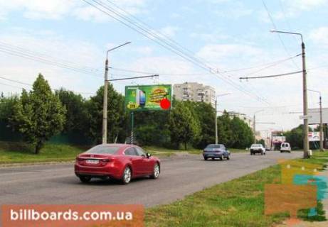 Білборд, Бігборд (Борд)   у Полтаві Великотырновская ул. / Юбилейная ул., в сторону Половка ул. Фото 1
