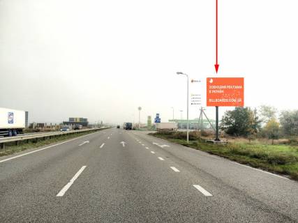 Билборд A в Слобожанском, 3x6  Донецьке шосе, смт Слобожанське, поворот на Золоті ключі, біля АЗС, виїзд з Дніпра фото 1