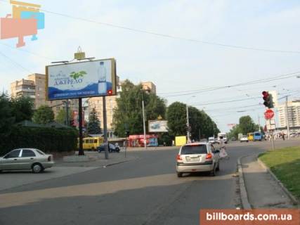 Billboard B in Rivne Grusevs'kogo st. - Gagarina st. - Bogoavlens'ka st. (kolis. Cernaka st.) Photo 1