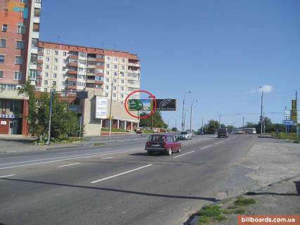 Билборд B в Ровно вул. Кулика і Гудачека (Макарова). - Дубенська вул., лівий фото 1