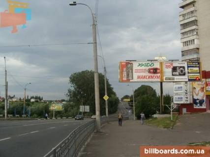 Билборд A в Ровно вул. Кулика і Гудачека (Макарова). - Дубенська вул., правий фото 1