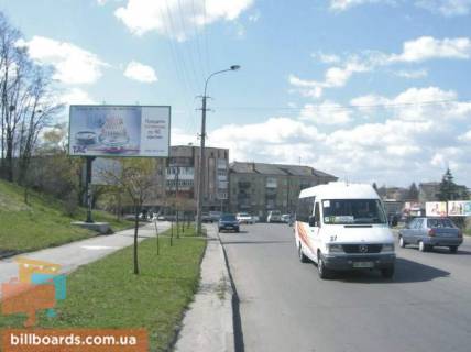 Билборд B в Ровно Литовська вул. - Кавказька вул., в центр фото 1