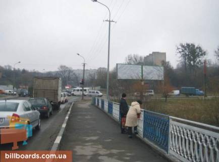 Билборд A в Ровно Володимира вул. - Шухевича вул. - Литовська вул., правий фото 1