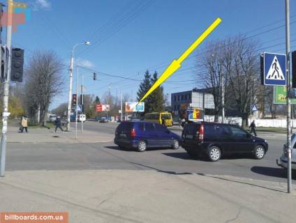 Билборд A в Ровно вул. Василя Червонія (Гагаріна). - Романа вул. фото 1