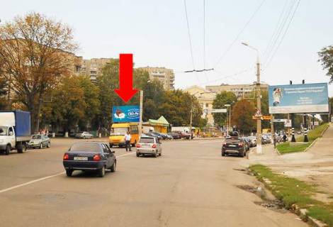 Билборд B в Сумах Горького вул., 23 / Новомістенська вул., центр, Палац Культури ім. Фрунзе фото 1