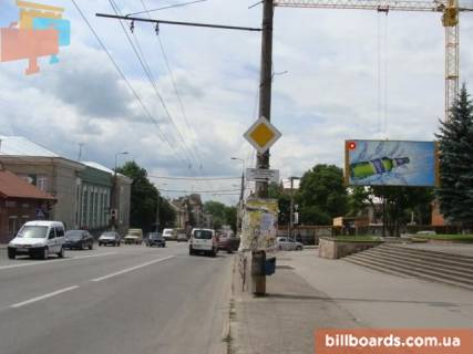 Билборд A в Тернополе Бандери пр. - Шухевича вул., лівий фото 1