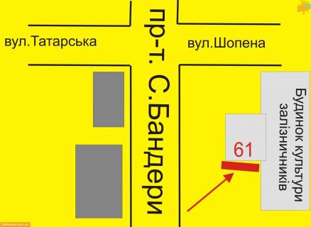 Сiтiлайт A у Тернополі 15-го Апреля ул., 2Б, возле супермаркета "Сильпо" схема