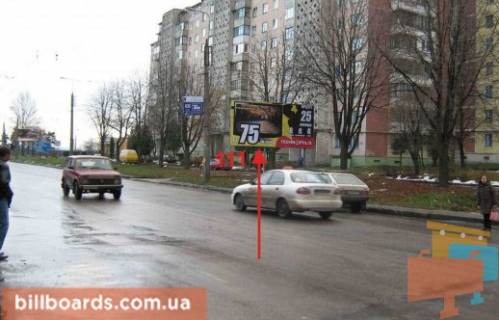 Билборд A в Тернополе Украинки ул., 38, в сторону Протасевича ул. фото 1