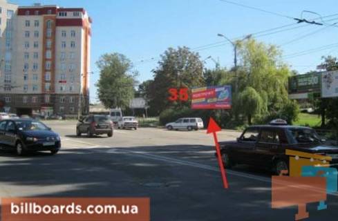 Билборд A в Тернополе Торговиця вул. (Живова). / Микулинецкая ул., кольцо, из центра фото 1