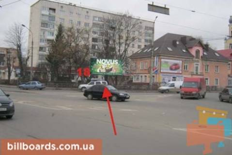 Билборд A в Тернополе Торговиця вул. (Живова). / Микулинецкая ул., кольцо, в сторону Шептицкого ул. фото 1
