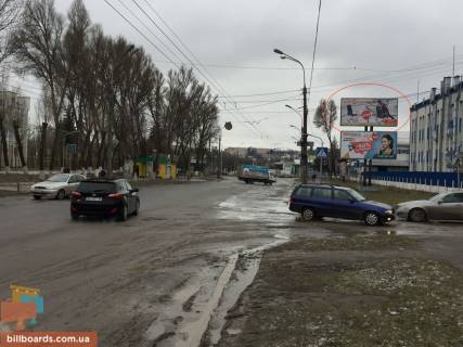 Билборд A в Тернополе Збаразька вул. - Лозовецкая вул. - Фабрична вул., верхній фото 1