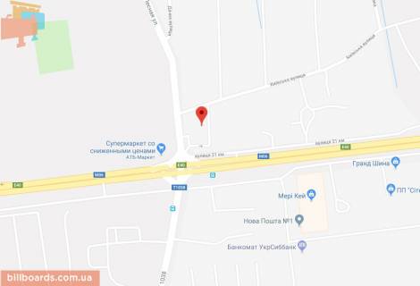 Сiтiлайт A у  Траса Київ-Житомир км 21 + 000, с. Стоянка, з Кіева__Размещается тільки ВІНІЛ схема