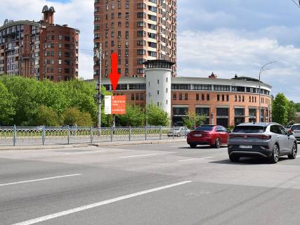 Бэклайт B в Киеве, 2.3x3.14  Українки бул., 21Б, в сторону Миколи Міхновського бульвар (Дружби Народів бульвар) фото 1