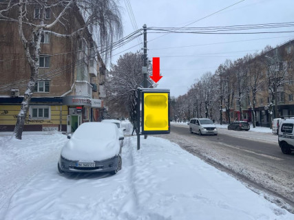 Citylight B in Rivne, 1.8x1.2  Miru av., 26, bila kafe "Dobrij Subin" Photo 1